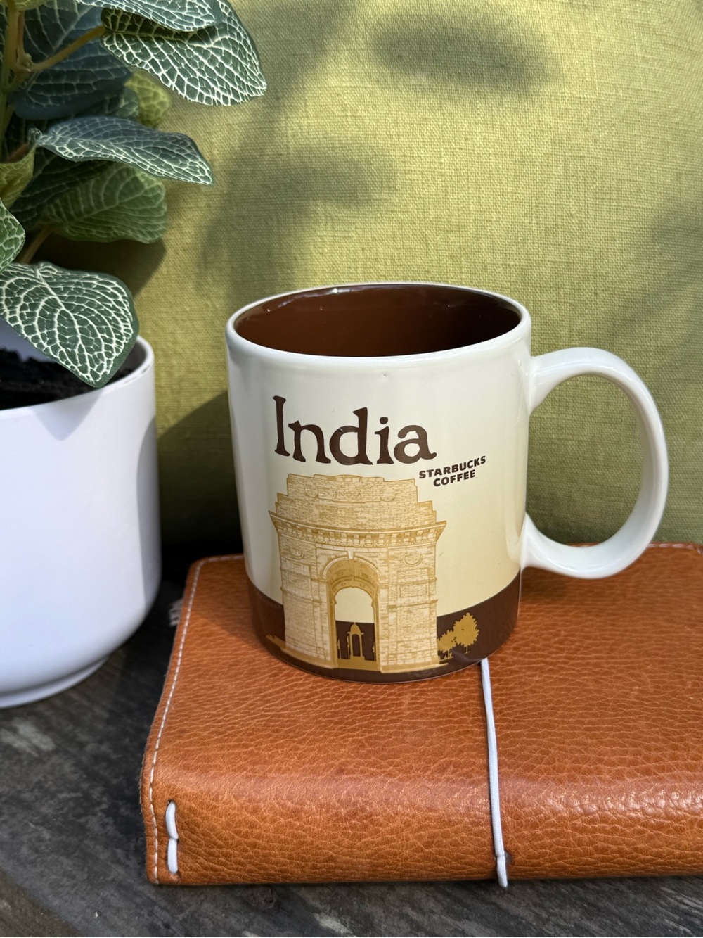 Starbucks India Ceramic Mug - Cream and Brown